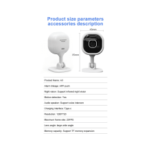 WiFi Security Cameras 1080P Baby Monitors Family Security Protection A3 Infrared Night Camera Monitor