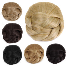 Clip On Bun Hairpiece for Women 613/144# Synthetic Updo Extension Instant Volume Natural Look
