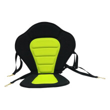 Adjustable Kayak Seat with Back Support, NonSlip Base and Storage Bag for Paddle Boards Fishing Green