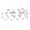 Mini Ceramic Dollhouse Tea Cup Set 12 pcs, 4.6cm, Decorative 5