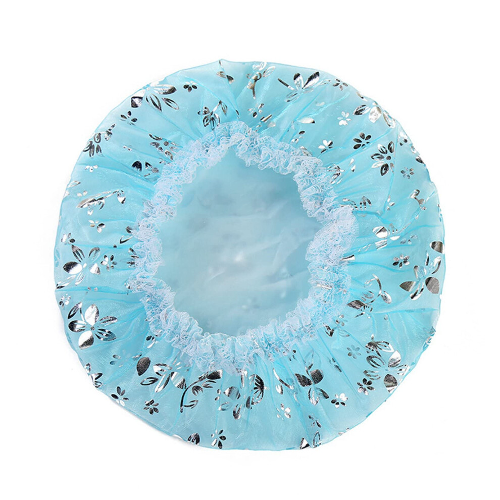 Shower Cap Waterproof Foldable Lightweight Hair Cap for Women Bath Spa Salon Travel Use
