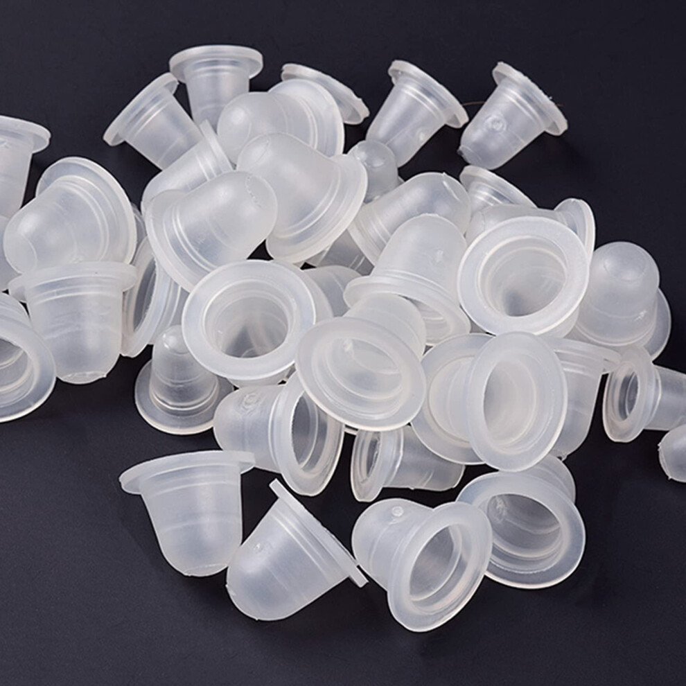 Tattoo Ink Cups Silicone 300pcs UShaped Permanent Makeup Pigment Holders SpillResistant Design