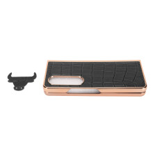 Husă pentru Samsung Galaxy Z Fold4, sticlă securizată, protecție ecran, piele naturală, realizată cu precizie pentru dispozitivul dvs., telefon