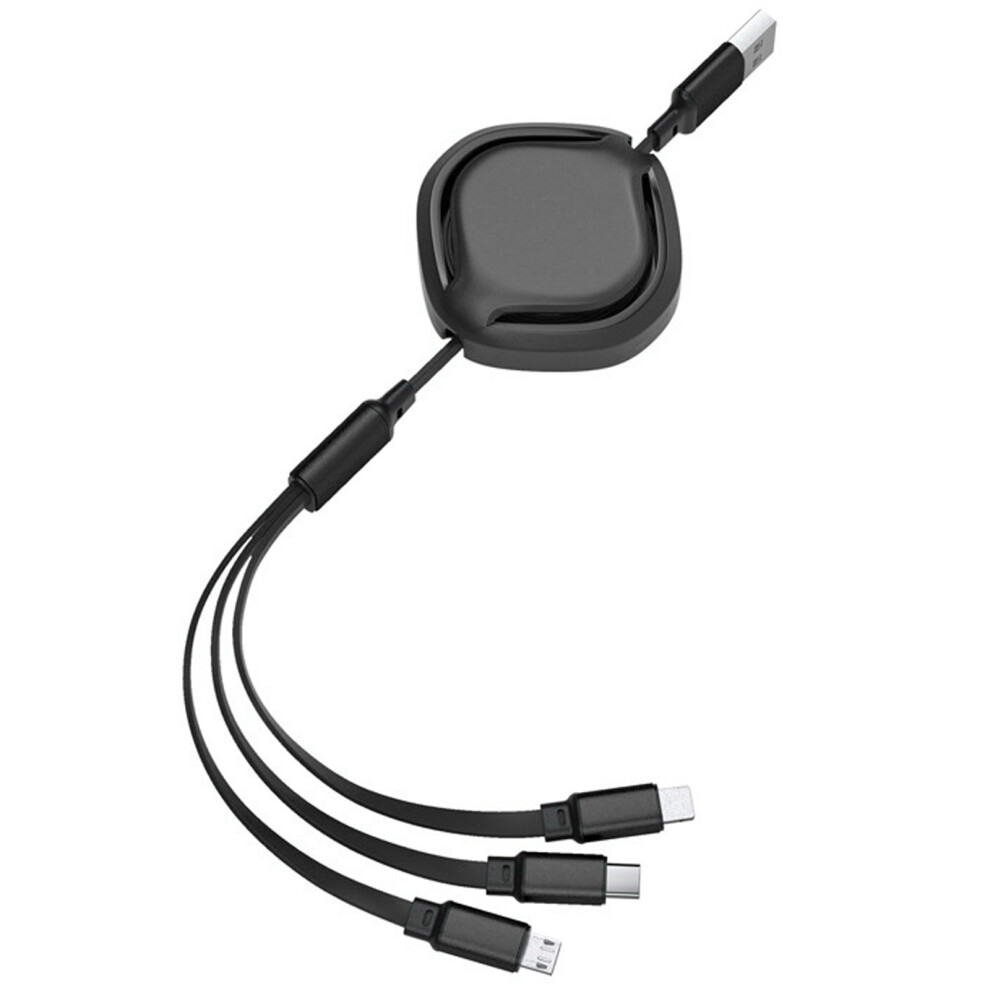 Fast Charging Multi Charging Cable 3 In 1 Universal Phone Charger Retractable Cord With Nylon Braided Design Universal Compatibility For Apple Android 9012494366570