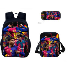 (Gold)Lamine Yamal Kinder Rucksack Set mit Nylon Stoff für Aktivitäten Klassenzimmer