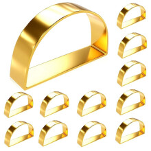 12 st servettringar, servettringar dekoration för mors dag, Thanksgiving, jul, årsdagsmiddagar guld