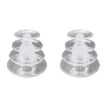2 présentoirs à macarons, présentoir à cupcakes à 4 étages, présentoir à gâteaux, décoration de mariage, cadeau d'anniversaire