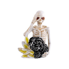 Sonderangebot! Poaug Weihnachtsschmuck-Räumungsverkauf – Bunte Skelettfiguren, lustige Halloween-Dekorationen, bewegliche Mini-Harzfiguren mit