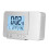 Leylor Projection Clocks, LED Multifunction Projection Digital Alarm Clock Temperature USB (Silver) 4