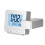 Leylor Projection Clocks, LED Multifunction Projection Digital Alarm Clock Temperature USB (Silver) 7
