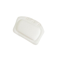 Bath Pillow with Suction Cups for Neck and Shoulder Support, Waterproof Foam Fits Any Tub, White