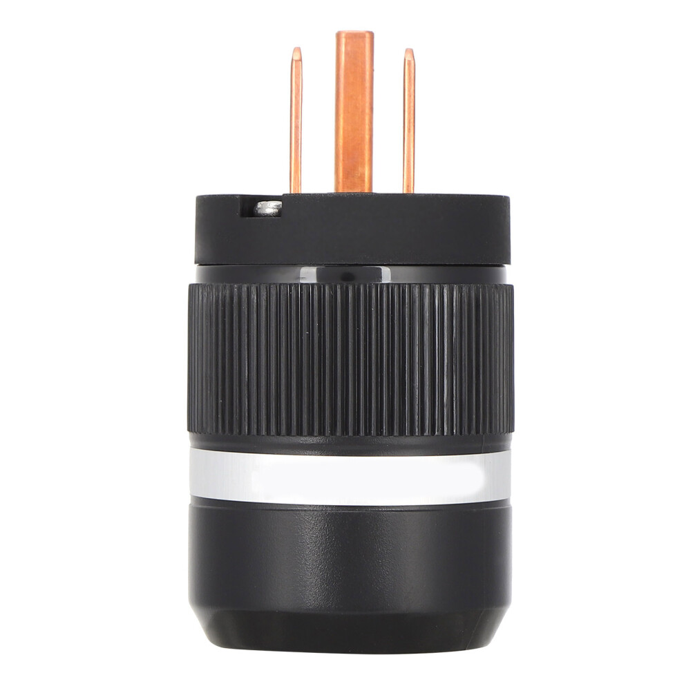Hi-Fi Power Plug For Professional Audio, Premium Conductivity Pure Copper Iec C13/C15 Connector With Nylon/Glass Fiber Body For Unparalleled Audio 9169997921727