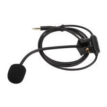 Boom Gaming Microphone For Headphones, Detachable Mic With Mute Switch And Adjustable Position, Noise Cancelling Microphone With High Sensitivity For