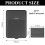 Capa protetora resistente para laptop, com fecho magnético, interior macio em microfibra, função de suporte para uso ergonômico e compatibilidade 5