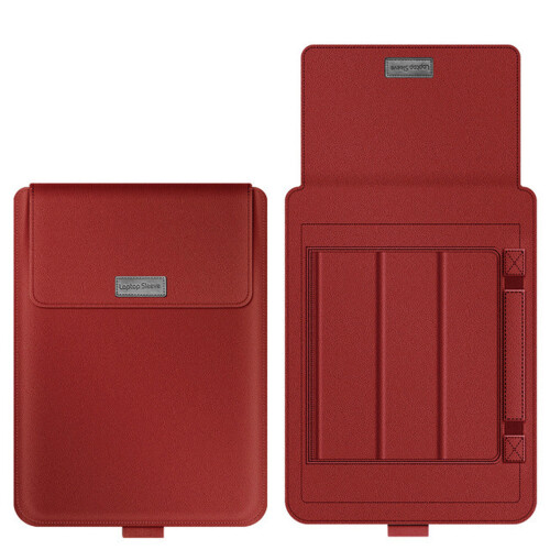 Capa protetora resistente para laptop, com fecho magnético, interior macio em microfibra, função de suporte para uso ergonômico e compatibilidade