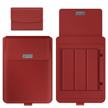 Strapazierfähige Laptoptasche mit Magnetverschluss, weichem Mikrofaser-Innenfutter, Standfunktion für ergonomische Nutzung, universell kompatibel