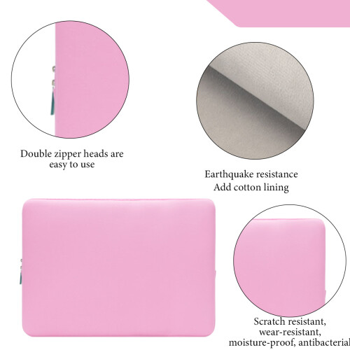 Capa protetora para notebook de 11 a 15,6 polegadas, com compartimento interno e design acolchoado e espesso. Possui fecho duplo M. 1