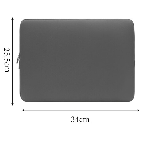 Capa protetora para notebook de 11 a 15,6 polegadas, com compartimento interno e design acolchoado e espesso. Possui fecho duplo M. 2