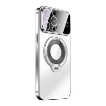 Magnetische Handyhülle mit großem Sichtfenster, unsichtbarem Ständer und mattierter Oberfläche für iPhone 14 Pro Max und iPhone 13, robust und