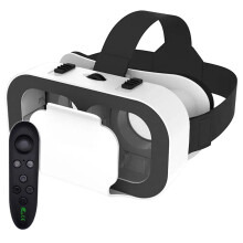 Komfortables VR-Headset für Mobilgeräte, multidirektionale Luftzirkulation mit Fernbedienung, Virtual-Reality-Brille mit Augenschutzsystem