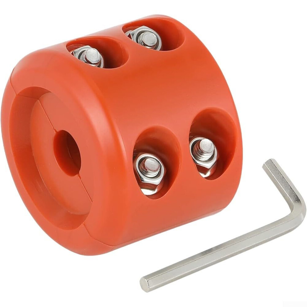 Winch Cable Stopper Rubber Hook Saver Protector For Atv Utv Truck Offroad Recovery (Orange Red) 9099447014719