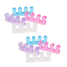 Gel Toe Separators 4 Pairs Soft Elastic AntiFriction Spacers for Pedicure and Manicure Nail Care