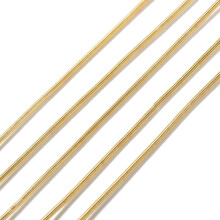 2 bolsas de alambre francés flexible redondo de cobre para bordado y joyería, Goldenrod, calibre 18 (1 mm), 10 g/bolsa.