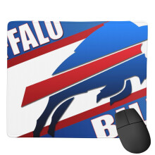 Bills Football Anti-Rutsch-Mauspad aus Gummi, bedruckt mit dem Football-Teammuster, Gaming-Mauspad 7x9 Zoll