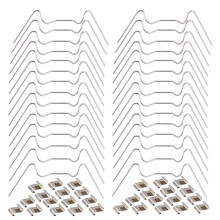 unbranded 1 Set/60PCS Greenhouse Glass Pane Fixing Clip Stainless Steel Greenhouse Supply