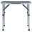 vidaXL Folding Camping Table Grey Aluminum 60x45 cm Grey 2