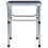 vidaXL Folding Camping Table Grey Aluminum 60x45 cm Grey 3