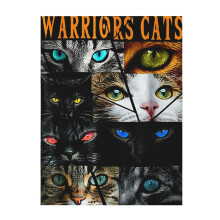 Manta Warriors Cats para sofá, manta para aire acondicionado, manta para siesta, manta gruesa para sofá cama, manta para sala de estar de 60" x 50".