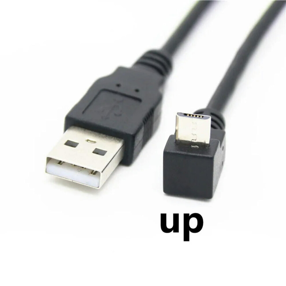 For 30Cm Usb 2.0 A Male To Left Right 90 Micro Usb Cable Cord Usb Data Cable Adapter Connector Up/Down/Left/Right Style 9773935752436