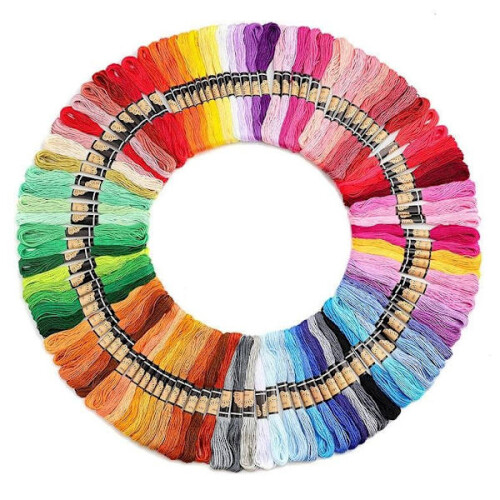 200 skeins embroidery thread / mouline thread multicolor—yux