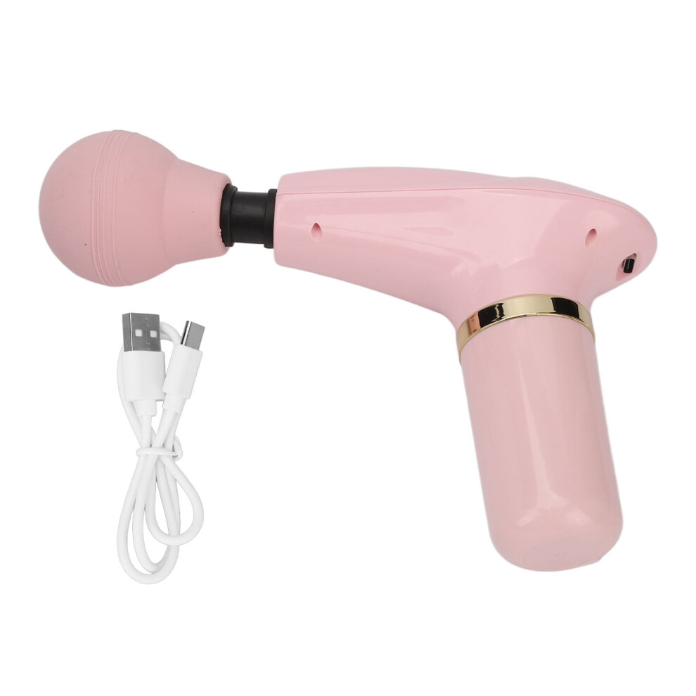 Masajeador Muscular Ligero con 4 Modos De ReducciÃ³n De Ruido De VibraciÃ³n Y MÃ¡quina De Masaje De Tejido Muscular De Impacto(Rosa)