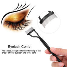 Stålnål Ögonfranskam Böjare Mascara Ögonbrynsborste Smink Kosmetik Skönhetsverktyg