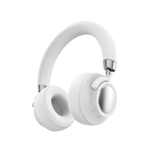 Avtoify Bluetooth-headset voor draadloos gamen en sporten, met ruisonderdrukking en microfoon, wit