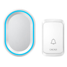 WEMDBD CACAZI Hemsäkerhet Trådlös Smart Dörrklocka LED-lampa 58Songs USA