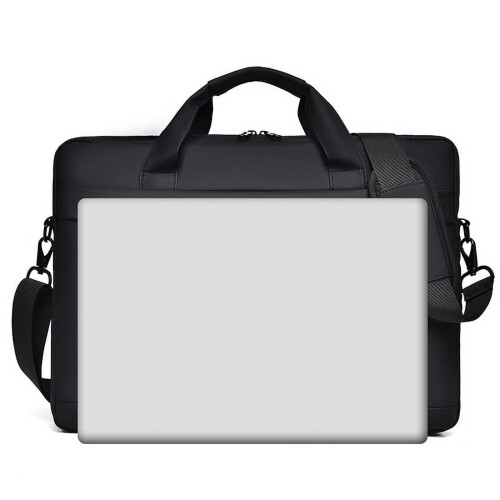 Τσάντα Laptop, τσάντα χιαστί για laptop ή tablet, κομψή, ανθεκτική, αδιάβροχη, μαύρη 15,6 1