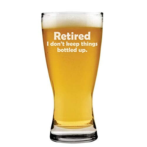 15oz Μπύρα Pilsner Ποτήρι Κρασιού RetiredΔεν Κρατάω τα Πράγματα Εμφιαλωμένα Δώρο