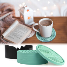 FloHua Christmas Home Essentials 6-pakkaus juoma-alustoja, imukykyinen pöytäsuoja kupeille, juhlakoristeet ja lahjat