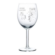 Pahar de vin cu unicorn superstar avocat amuzant (10oz)