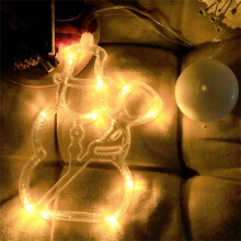 Räumungsverkauf! Weihnachtslichterketten, Hängedeko mit Saugnäpfen, bunte Blinklichter für die Weihnachtsdekoration im Zimmer und am Fenster.