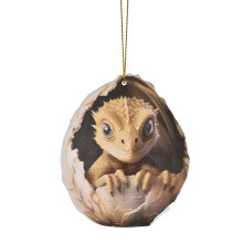 Kerstdraakje-ei van acryl, kersthanger voor in de kerstboom, mini-kerstornamenten