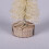 12 τεμάχια μίνι τεχνητά χριστουγεννιάτικα δέντρα, πινέλο πεύκου από σιζάλ με 5