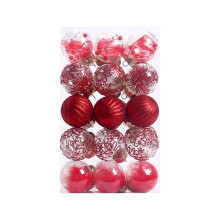 Lmueinov30 stuks kerstballen, 6 cm, onbreekbare kerstdecoraties, geschikt voor kerstboom, bruiloftsdecoratie en cadeaus