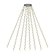 Luzes de Natal Kripyery com anel de LED, cordão de luzes com controle remoto, à prova d'água, para decoração de árvores de Natal.