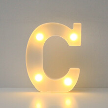 Letras luminosas de LED Blateno, 26 letras do alfabeto, alimentadas por bateria, para casamentos, aniversários, festas, Natal e decoração de casa.