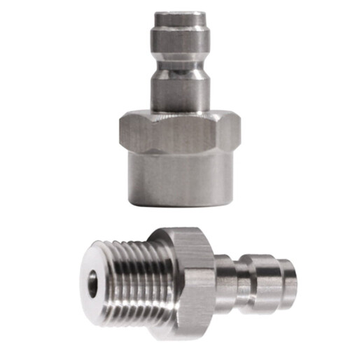 IMCBSTT2Pcs Universal 8mm Quick-Denconnect Adapter, M11x1 Θηλυκό Σπείρωμα και Εξωτερικό Σπείρωμα για Adapter