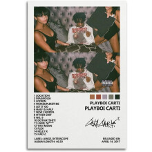 Poster di Playboi Carti Copertina dell'album di Playboi Carti Poster per la camera da letto Poster artistico e decorazione murale Immagine